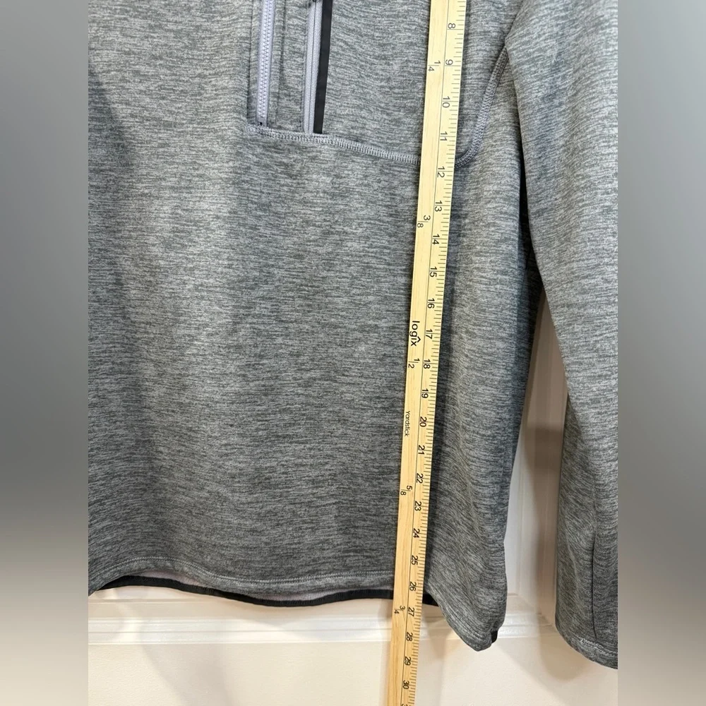 The North Face 1/4 Zip Fleece Pullover Mens M Gray Lightweight Jacket - Picture 9 of 12